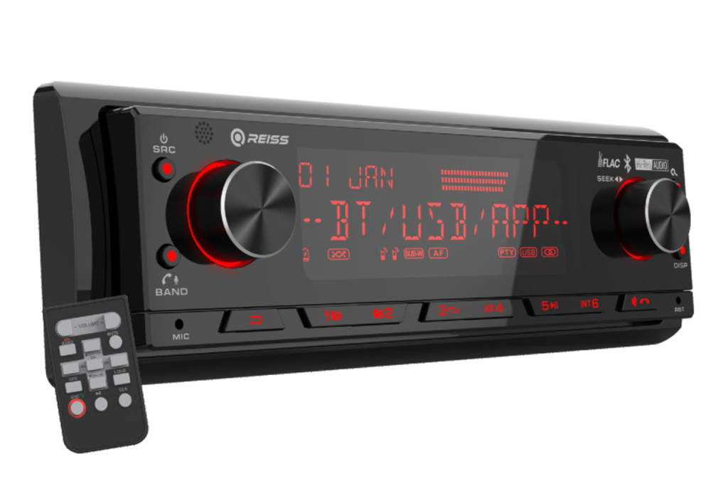 Reiss RS-MX85DSP 4x50 W Max, 6 RCA 4v, DSP, 1 Din