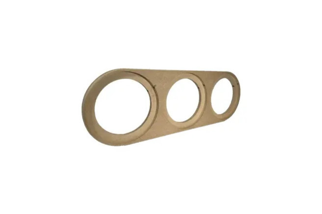 DBVox Paire D'entretoise en MDF pour montage de 3 haut-parleurs 8" (20 cm)