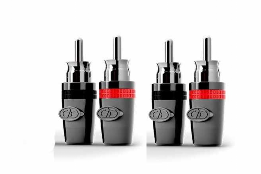 DD Audio 4 RCA Z-MALE (2 rouge + 2 noir)