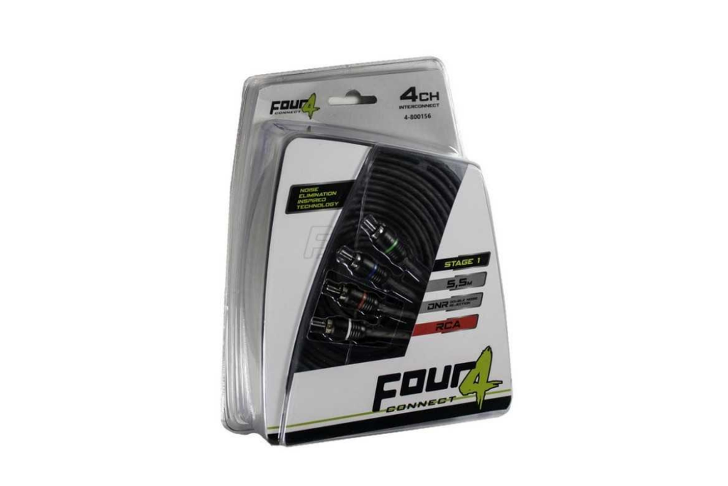 FOUR Connect Double RCA 5.5 m DNR Stage 1 (4 x 5.5 m Double Blindage)