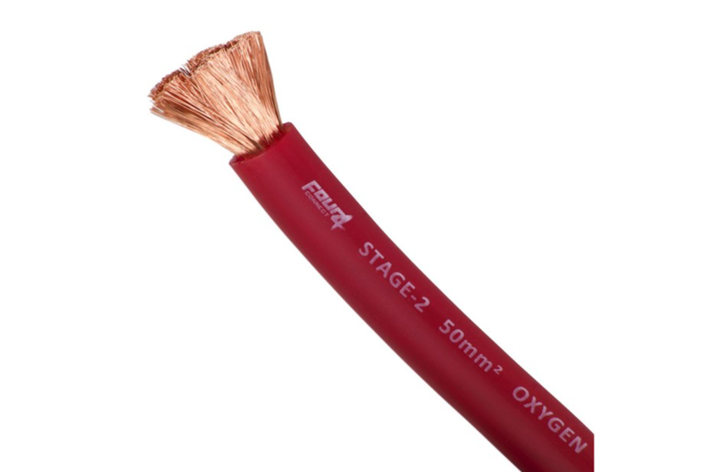 4 Connect 50 mm² OFC rouge Ultra flexible 100% cuivre