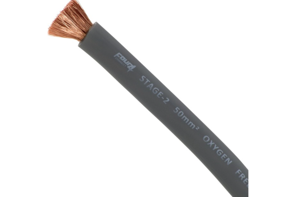 4 Connect 50 mm² OFC Argent Ultra flexible 100% cuivre