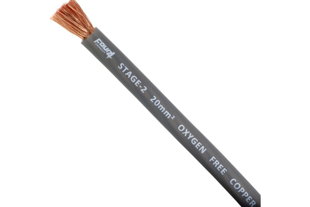 4 Connect 20 mm² OFC Argent Ultra flexible (100% cuivre) (argent)