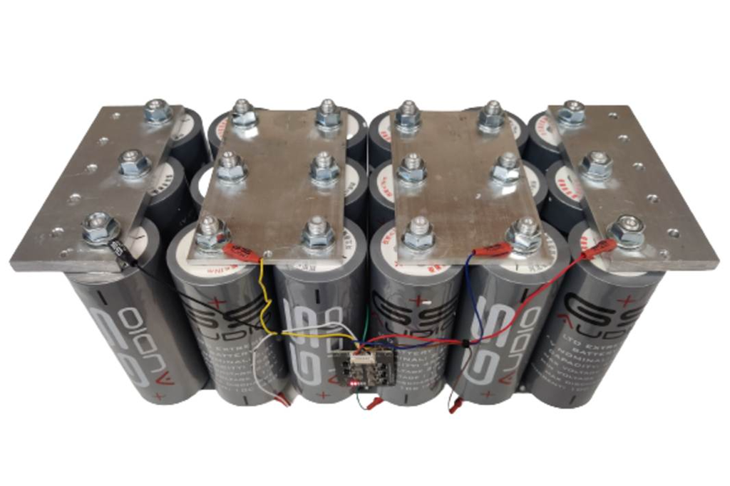 PACK PILES 18 CELLULES LTO GS AUDIO - 135A 14V + BMS ET BARRES